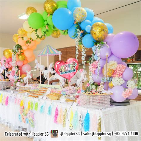 Birthday Balloon Decoration Arch Backdrop Package Happier Singapore