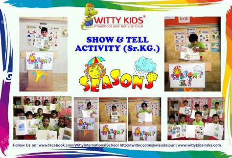 On The Top Of The World Show And Tell Activity Seasons