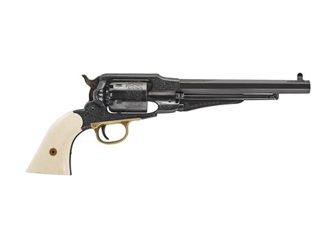 Uberti 1858 New Army Black Powder Revolver 44 Cal 8 Barrel Engraved