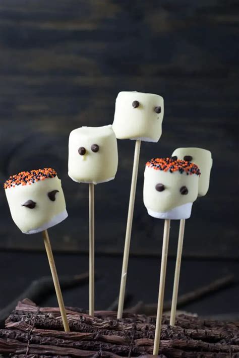 Marshmallow Ghosts Halloween Recipe Travel Cook Tell