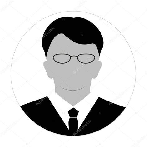 Profile Anonymous Face Icon Gray Silhouette Person Male Businessman