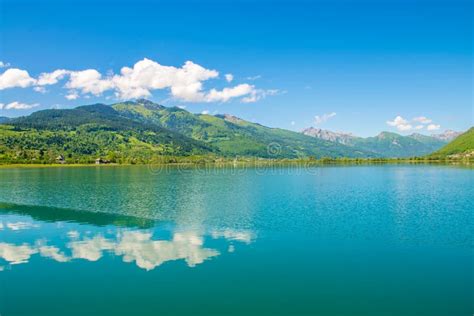 A Picturesque Mountain Lake Stock Image Image Of Panorama Amazing