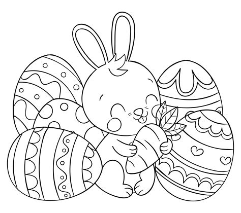 10 Best Free Printable Easter Egg Coloring Page