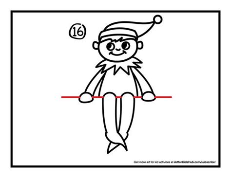 How To Draw An Elf On The Shelf Art For Kids Hub Art For Kids Hub