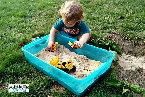 2 Steps To Make A Portable Indoor Sandbox For Hours Of Play Hall Of