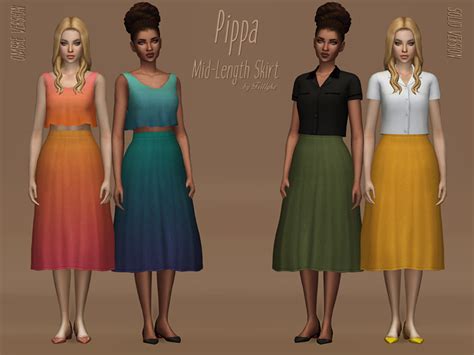 The Sims Resource Trillyke Pippa Mid Length Skirt