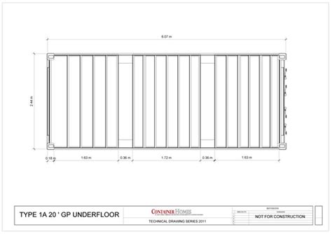 Free Shipping Container Technical Drawing Package Shipping Container