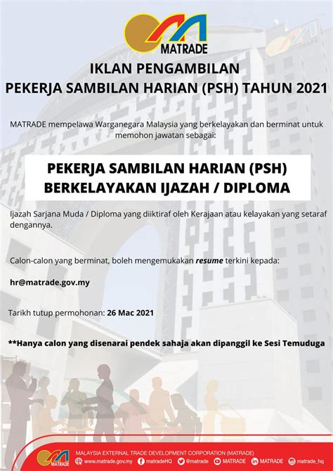 Jalan sultan haji ahmad shah mendra matrade. Iklan Jawatan Malaysia External Trade Development ...