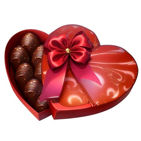 Premium Vector Box Of Chocolates In Shape Heart Vector Illustration