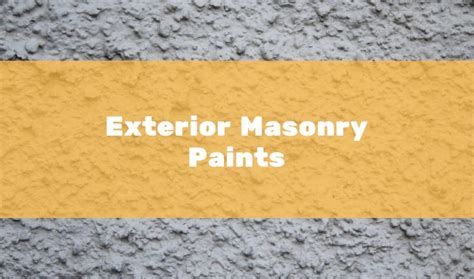 5 Best Exterior Masonry Paints 2019