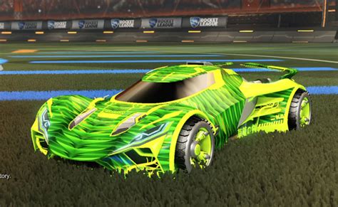 Rocket League Lime Ronin Gxt Design With Intrudium And Lime Shortwire