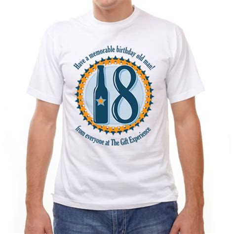 18th Birthday Personalised T Shirt The T Experience