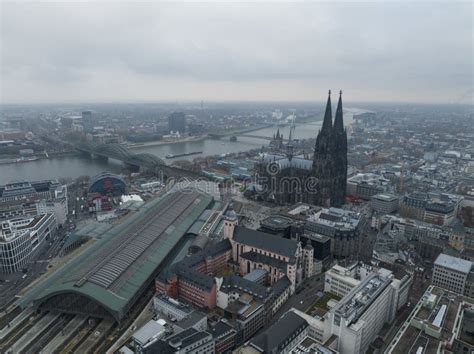 Cologne 11th Of December 2022 Germany Aerial View Of Downtown