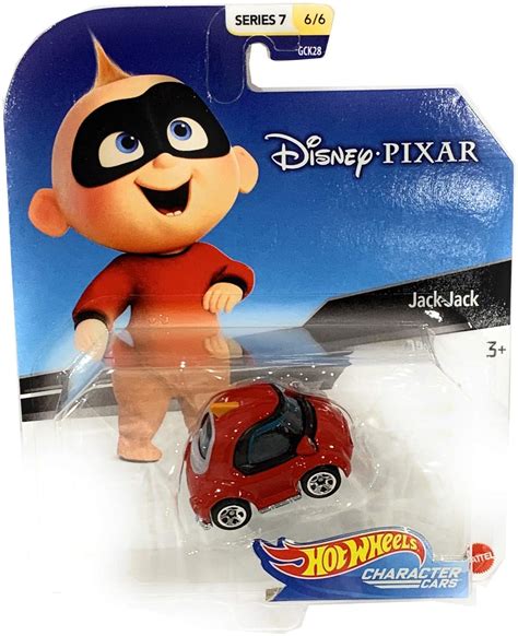 Hot Wheels Disnery Pixar Character Cars Series 7 1 64 Scale Jack Jack Vehicle 6 6 Third Floor