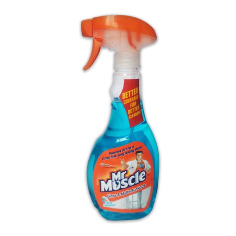 Mr muscle® window & glass cleaner with vinegar power is formulated to defeat tough glass messes so you can clean less and do more. Mr. Muscle Glass Cleaner 500ml | Pingcon Marketing Corporation