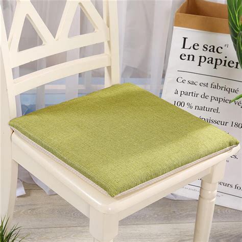 Non Slip Cotton Dining Chair Pads Multi Colors Washable All Seasons 15