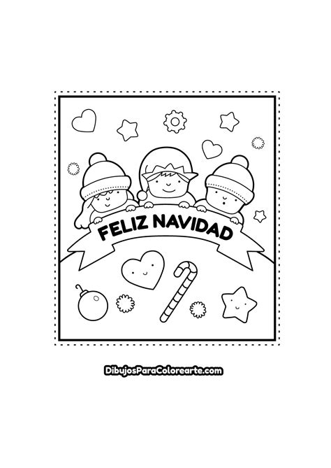 Feliz Navidad Para Colorear Y Para Imprimir En Pdf Pdmrea