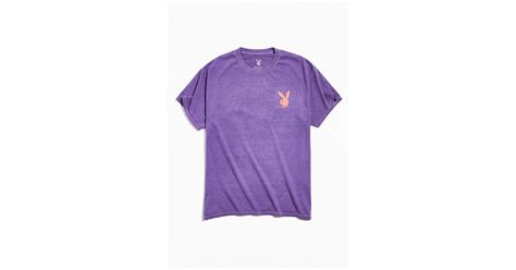 Urban Outfitters Playboy Logo Tee In Purple For Men Lyst