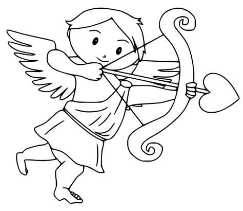 Dibujos De Cupido Fácil Para Colorear Para Colorear Pintar E Imprimir