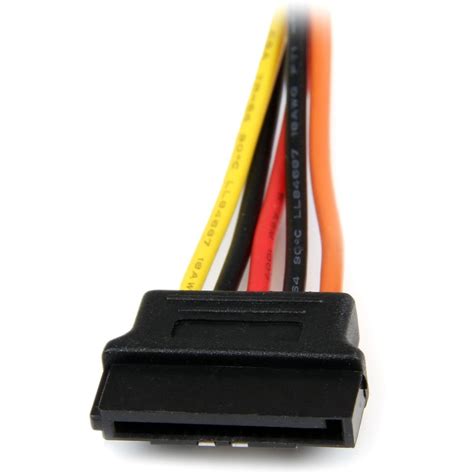 6in Latching Sata Power Y Splitter Cable Adapter Mf