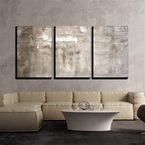 Wall26 3 Piece Canvas Wall Art Brown And Beige Abstract Art