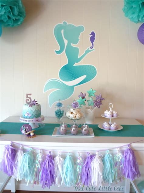 Karas Party Ideas Pastel Mermaid Themed Birthday Party Via Karas