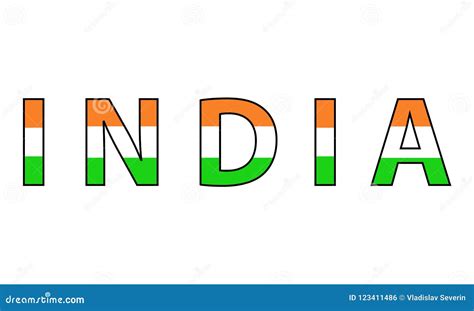 India Map Lettering With All Indian State Name In Theirs State