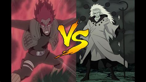 Rematch Might Guy Vs Sage Of Six Paths Madara This Time Both Of Them