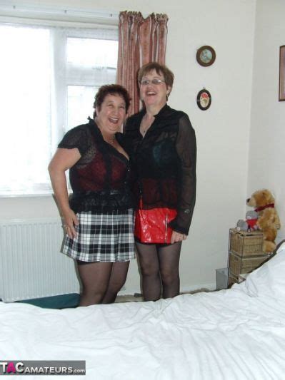 Naughty Grannies Peel Off Their In 2021 Fashion Half Slip Leather Skirt