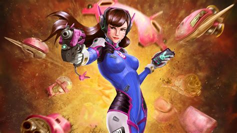Artworks Dva Overwatch Hd Games 4k Wallpapers Images Backgrounds