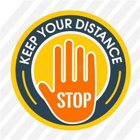 Keep Your Distance Social Distancing Round Floor Marking Shoe Prints