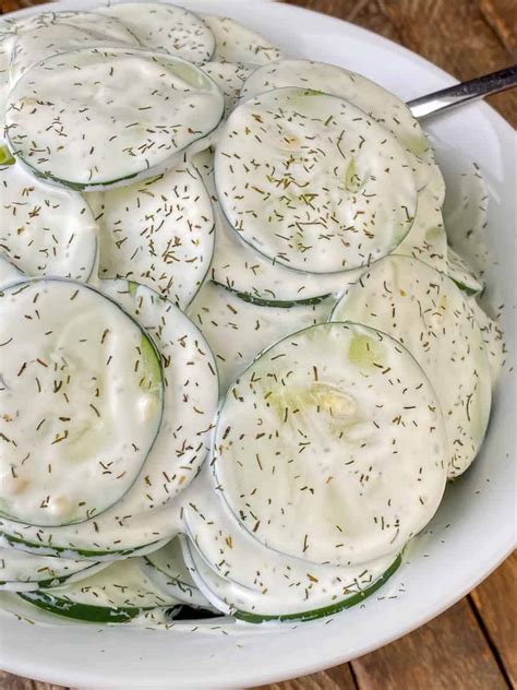 Cucumber Salad With Mayo And Sour Cream Plowing Through Life