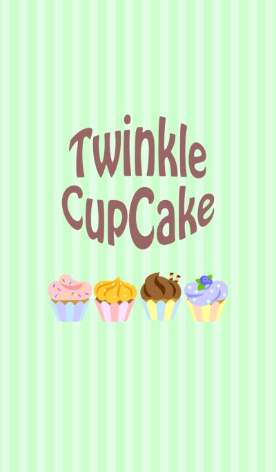 Line Creators Themes Twinkle Cupcake