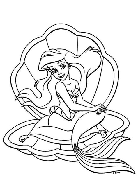 Easy ariel coloring pages coloring panda mermaid. Coloring page The Little Mermaid - Ariel - img 20745.