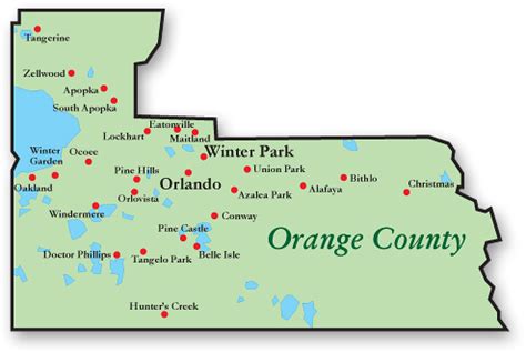 Orange City Florida County Map