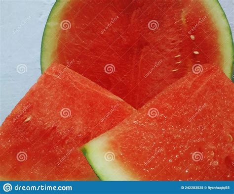 Seedless Red Watermelon Stock Image Image Of Isolated 242283525