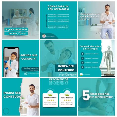 Pack Canva Editável Artes Templates editáveis no canva grátis Design médico Design de