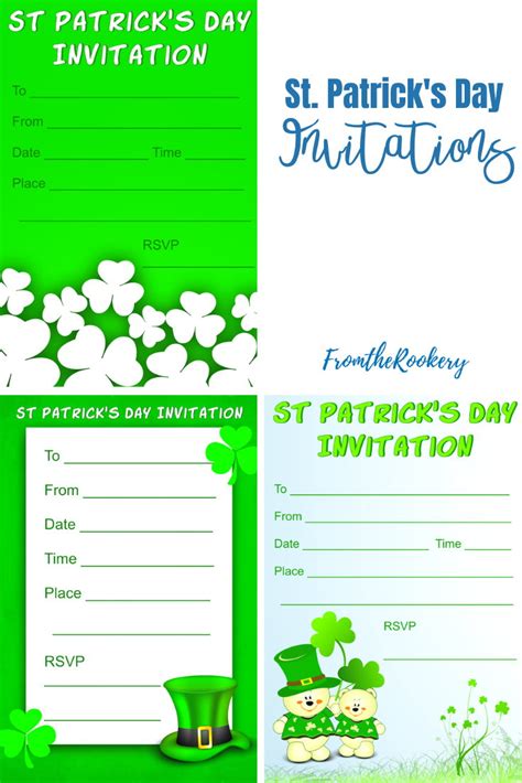 St Patricks Day Invitations