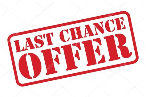 Last Chance Offer Red Rubber Stamp Vector Over A White Background