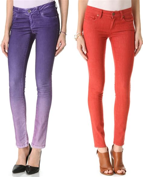 Color Your Legs Bright This Spring Fashion Colored Jeans Skinny Jeans