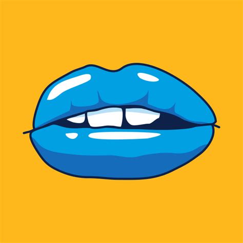 Mouth Blue Lips Lips Kids T Shirt Teepublic