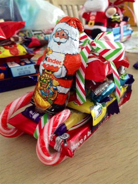 Diy Christmas Stocking Stuffers Santa Candy Cane Sleighs Christmas