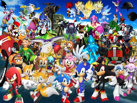 Sonic And The Whole Gang Sonic Sonic Fan Characters Scenecore Art