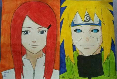 Minato And Kushina From Naruto By Andreeadrawings On Deviantart