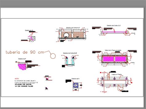 Drenaje Pluvial En Autocad Descargar Cad Kb Bibliocad