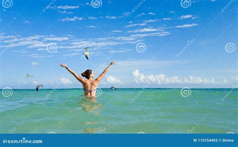Fun And Joy On Caribbean Summer Vacation Stock Image Image Of Happy