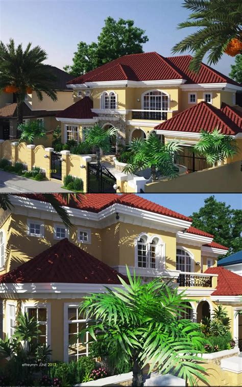 2 Story Mediterranean House Concept With Interior Design