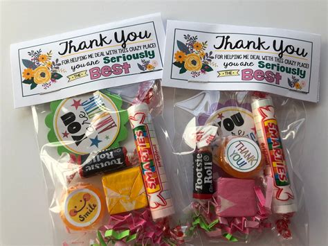 Thank You Sweet Thoughts Goody Bag Birthday Friends Etsy