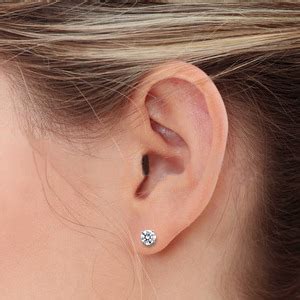 The length and width of a diamond will only tell you exactly how large the diamond will appear from above. Earring Sizing Guide at My Love Wedding Ring