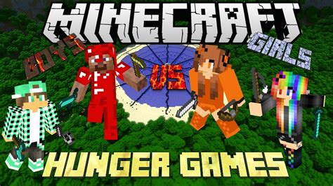 Minecraft Hunger Games - BOYS VS GIRLS - YouTube